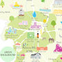Map Of Worcestershire Art Print, thumbnail 4 of 5