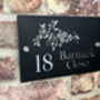 Personalised Floral Style Design House Sign Acrylic, thumbnail 3 of 6