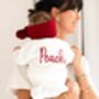 Christmas Embroidered Personalised Name New Baby Knitted Cardigan, thumbnail 1 of 10