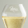 Mr And Mrs Tulip Champagne Flute Set, thumbnail 5 of 5