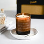 Personalised Your Quote Amber Glass Candle, thumbnail 4 of 4