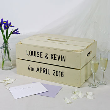 Personalised Wedding Post Box Crate, 2 of 6