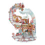 Pop Up 3D Pendulum Card Gingerbread Train, thumbnail 1 of 3