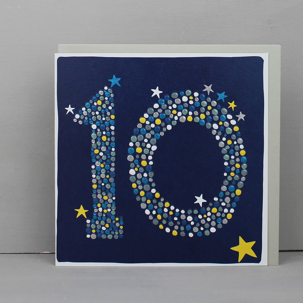 10th Birthday Card For Boy Or Girl, 1 of 2