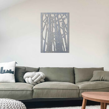 Modern Forest Art Wooden Ambiance For Home Rooms, 6 of 12
