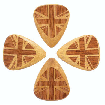 Flag Tones Union Jack Tin Of Four Guitar Picks, 5 of 8