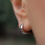Huggie Hoop Earrings Sterling Silver Everyday Jewellery, thumbnail 1 of 5