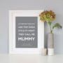 'Mummy' Gift Quote Print, thumbnail 9 of 10