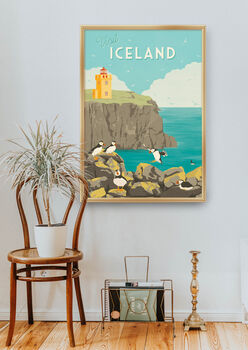 Visit Iceland Travel Poster Art Print, 5 of 8