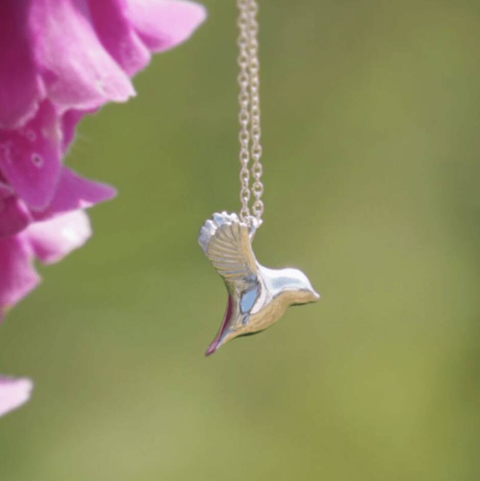 Flying Bird Pendant With Optional Personalisation, 1 of 6