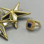 Lapis Lazuli 18k Gold Plated Ring, thumbnail 1 of 5