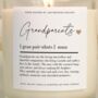 Grandparents Gift Grandparents Definition Scented Candle, thumbnail 4 of 6