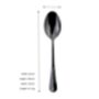 Personalised Black Dessert Spoon With Free Engraving, thumbnail 3 of 3