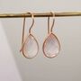Rose Quartz Sterling Silver Earrings, thumbnail 4 of 6
