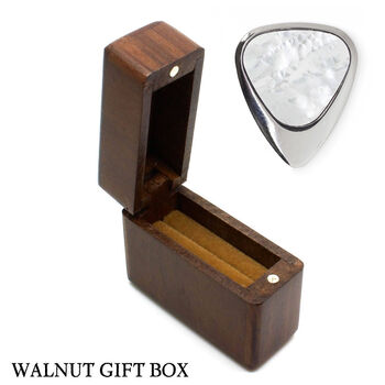Titanium And Freshwater Pearl Guitar Pick + Gift Box, 5 of 8