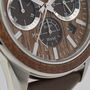 Jacques Lemans Solar Chronograph Wooden Men's Watch, thumbnail 3 of 6