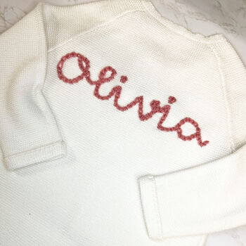 Personalised Handstitched Cardigan, 6 of 12