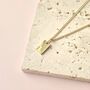Personalised Initial Tag Necklace Tarnish Resistant, thumbnail 4 of 8