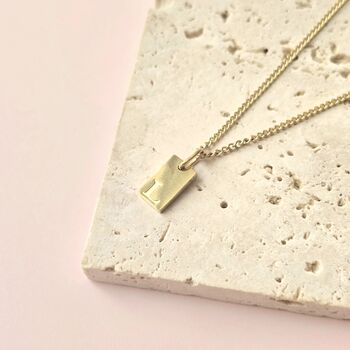 Personalised Initial Tag Necklace Tarnish Resistant, 4 of 8