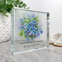 Personalised Forget Me Not Memorial Crystal Token, thumbnail 2 of 5