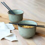 Ceramic Noodle Bowl Set With Chopsticks, thumbnail 1 of 3
