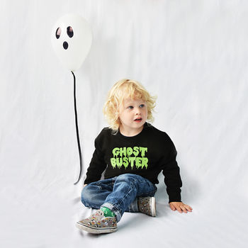 'Ghost Buster' Halloween Children's Sweatshirt Jumper, 3 of 7