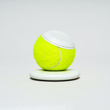 Upcycled London Tennis Ball Bluetooth Speaker 3rd Gen, 6 of 10
