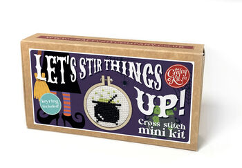 Let's Stir Things Up! Halloween Mini Matchbox Cross Stitch Kit, 3 of 3