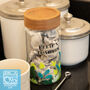 Personalised Leaves Tea Glass Storage Jar, thumbnail 1 of 9