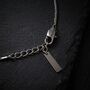 Rectangular Box Chain Silver Bracelet, thumbnail 6 of 9