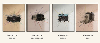 Vintage Camera Collage Print Hasselblad Camera, 3 of 6