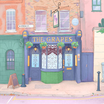 The Grapes Pub Limehouse, London, Signed Fine Art Print, 2 of 3