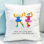 Personalised Photo Cushion Gifts Child's Drawing, thumbnail 3 of 10