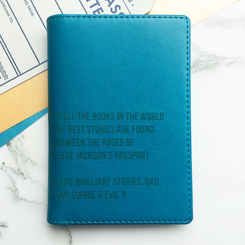Best Stories Personalised Passport Holder, 8 of 10