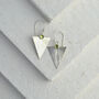 Triangle Sunbeam Earrings, thumbnail 6 of 7