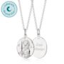 Engraved Sterling Silver Virgo Zodiac Necklace, thumbnail 1 of 7