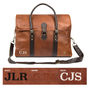 Personalised Leather Drake Strapped Weekender, thumbnail 8 of 11