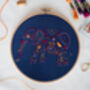 Paisley Elephant Embroidery Kit, thumbnail 1 of 6