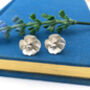 Sterling Silver Buttercup Flower Earrings, thumbnail 2 of 12