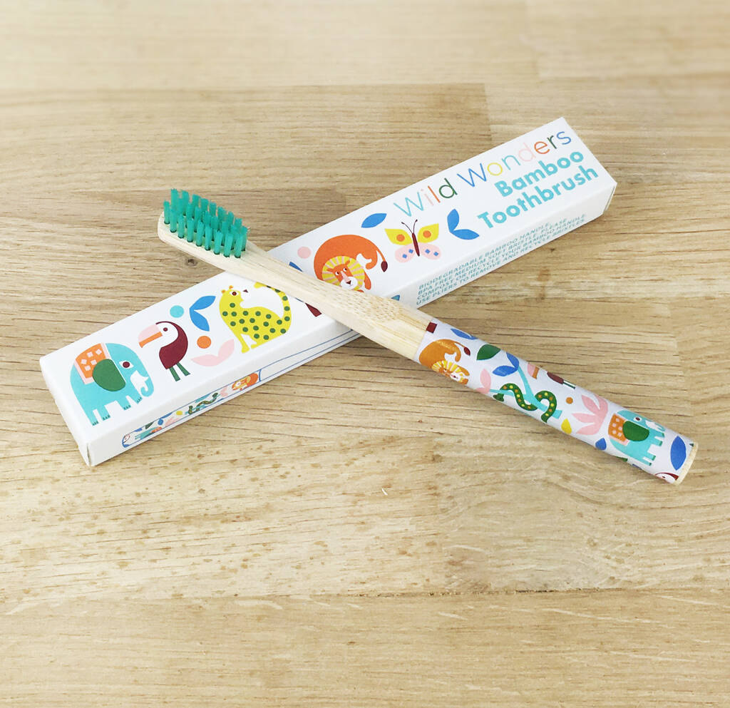 Children's Wild Wonders Bamboo Toothbrush, 1 of 4