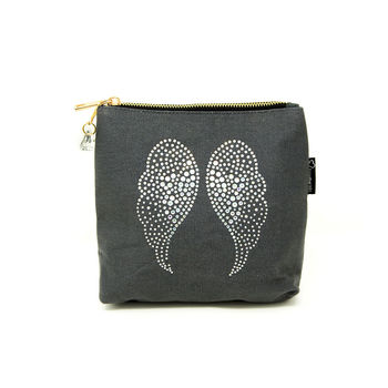 Angel Wings Sparkly Make Up Bag, 6 of 6