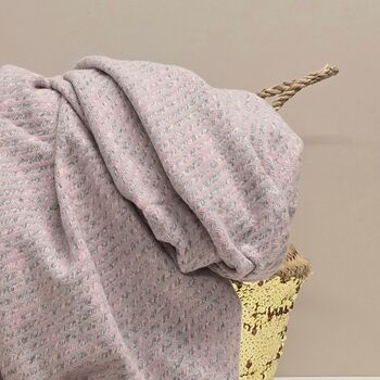 Winter Fleck Blanket Scarf In Pink, 2 of 3