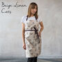 Cat Apron For Kids | Personalised Toddler Aprons With Dog, Bunny And Duck Prints, thumbnail 6 of 12
