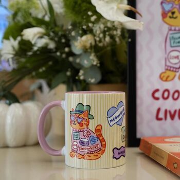 Cat Patch Mug – Fun Cat Lover Coffee Cup, 2 of 5