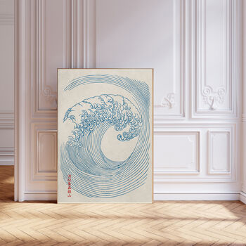 Japanese Wave And Sea Set Of Two Art Prints, 2 of 3