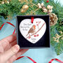 Robin Memorial Heart Christmas Decoration, thumbnail 3 of 6