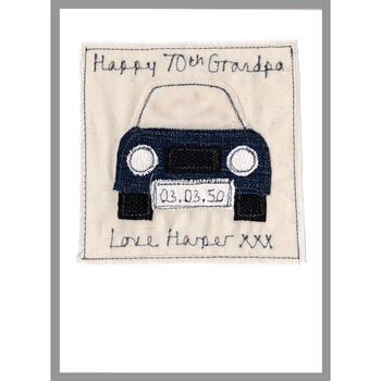 Personalised Car Birthday Card For Him, 11 of 12