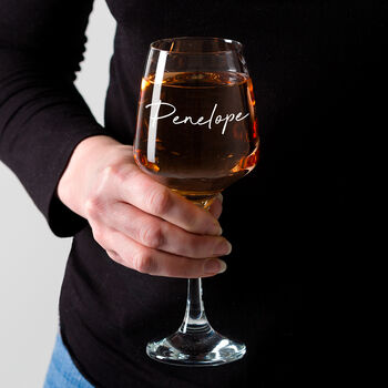 Personalised Engraved Wine Glass Gift For Wife Girlfriend, 3 of 6