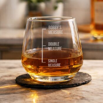 Personalised Measures Whisky Glass, 6 of 6