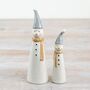 Ceramic Snowman With Tall Hats Pair, thumbnail 5 of 5